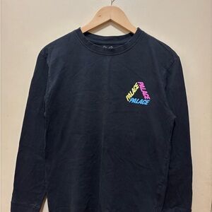 Palace Black Long-Sleeve Logo Tee